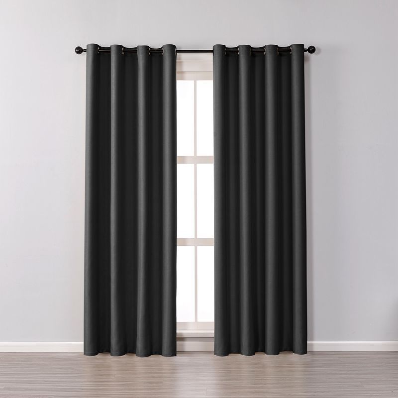 Double Faced Matt Curtain In Living Room And Bedroom