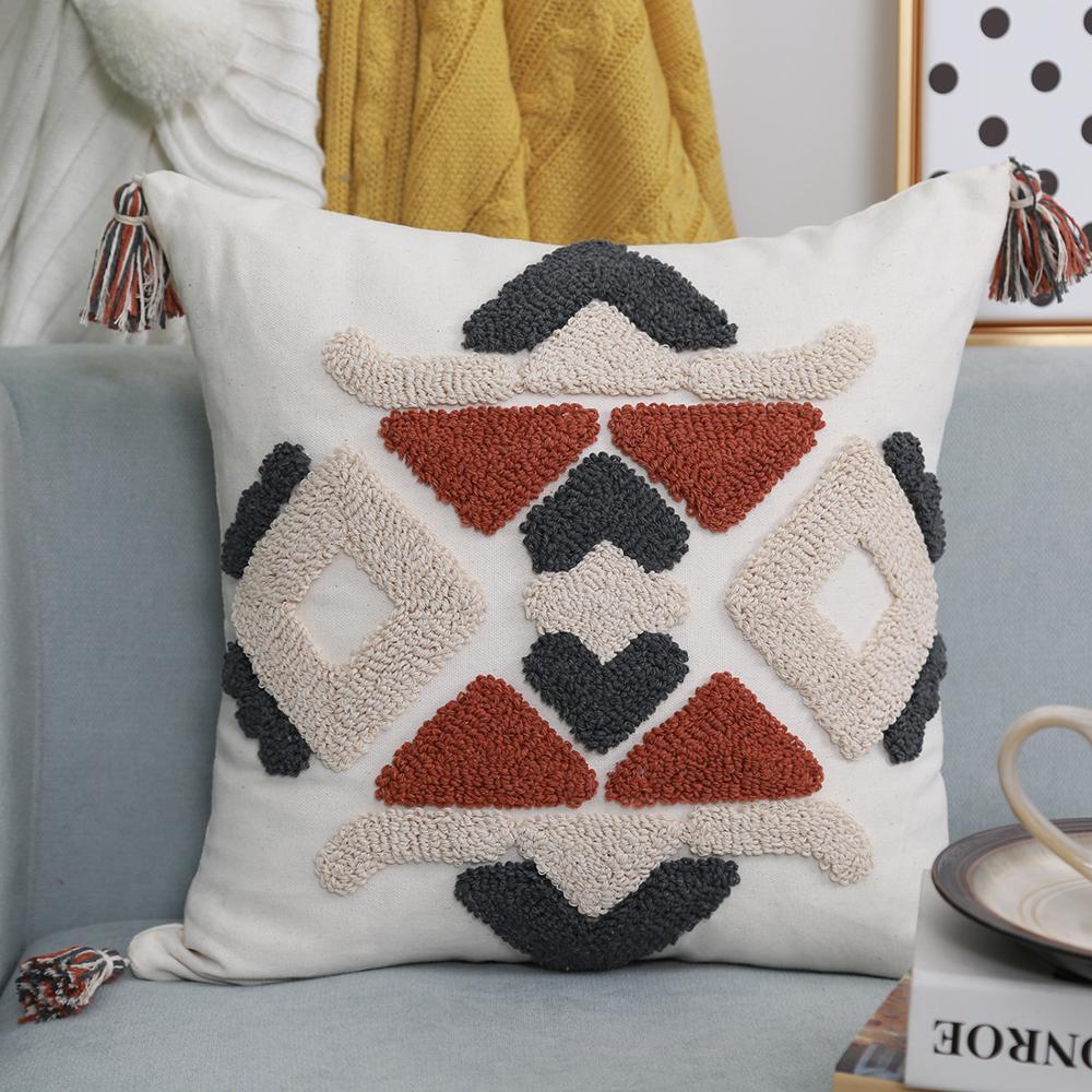 Geometric waist pillow sofa back cushion