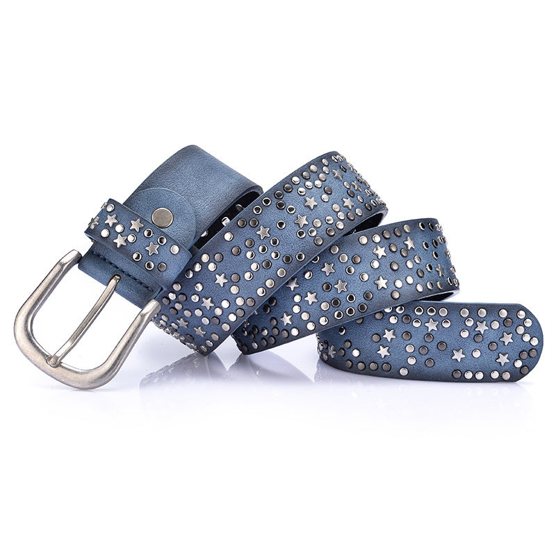 Ceinture femme cloutée élégante
