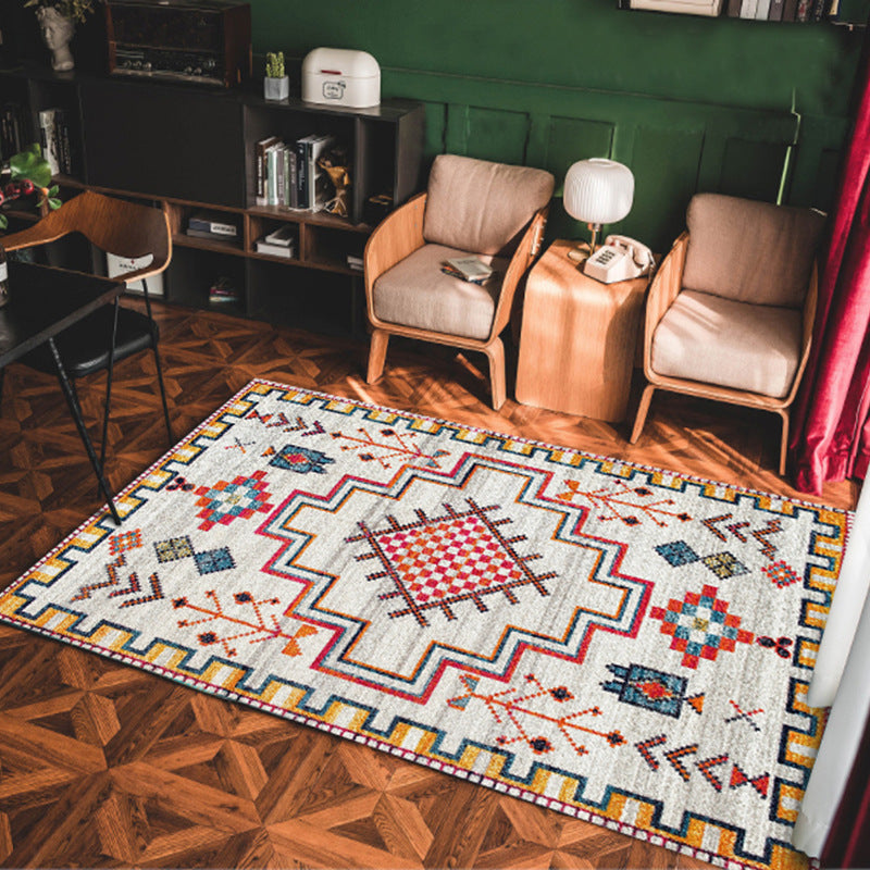 Bohemian bedroom bedside living room sofa big carpet