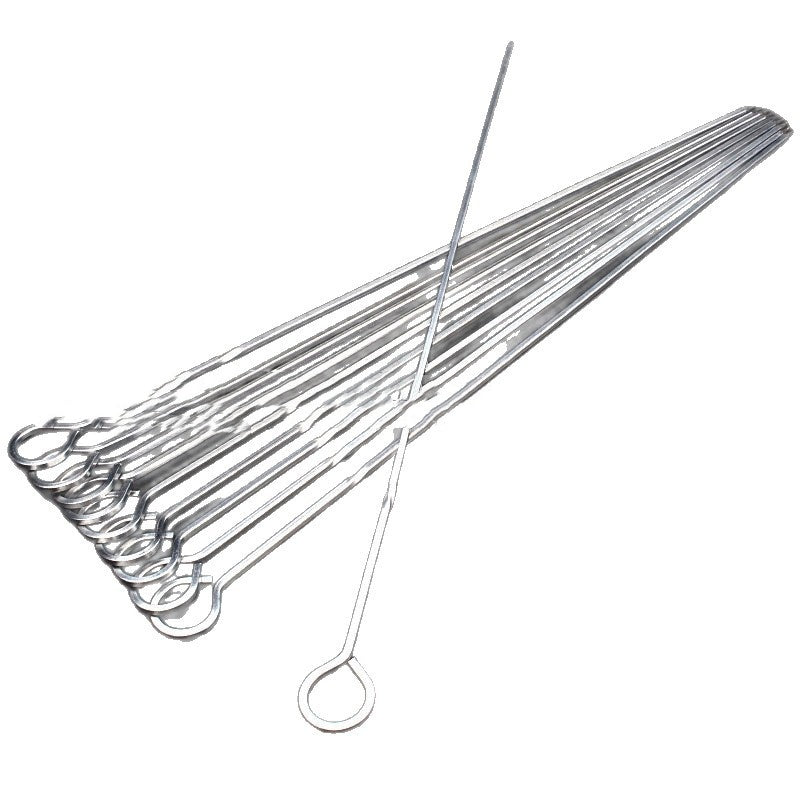 Bold Square Stainless Steel Barbecue Skewers