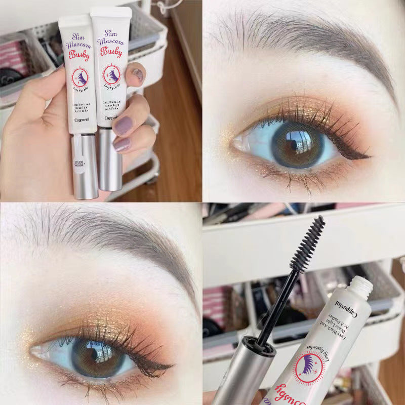 Cappuvini Small White Tube Toothpaste Tube Mascara Waterproof Long