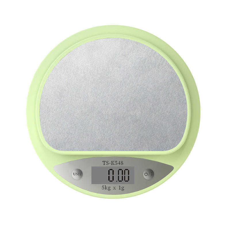 Balance de cuisine 5 kg, grammes, balance numérique de précision, électronique, verte, écran LCD, pour aliments, cuisson, portable