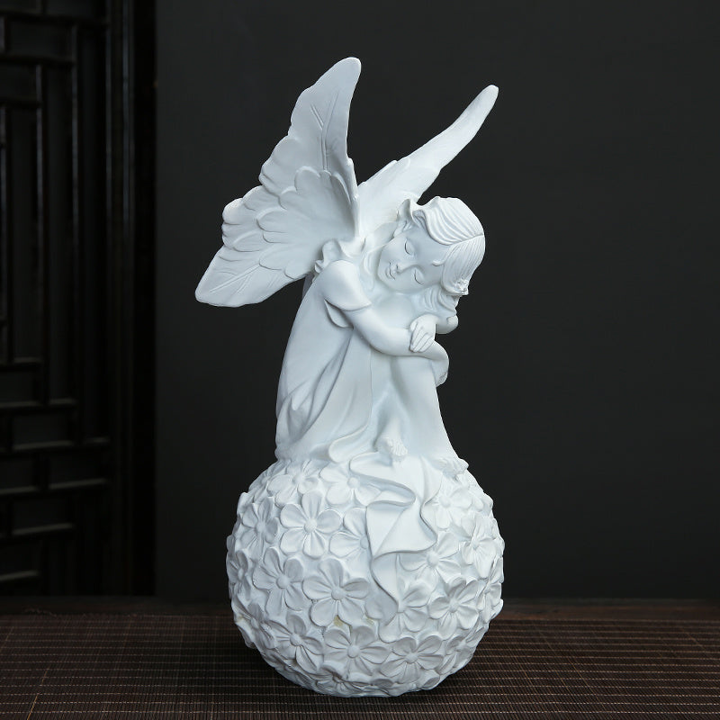 Resin Crafts Cupid Candle Holder Gardening Decoration