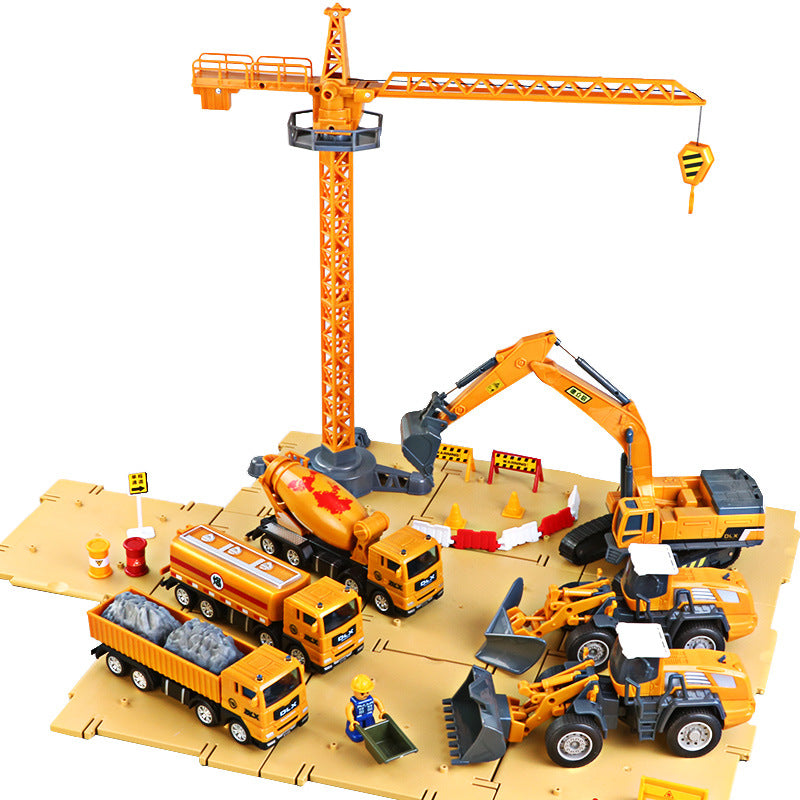 Children's Construction Vehicle Toy Set Large Boy Excavator
