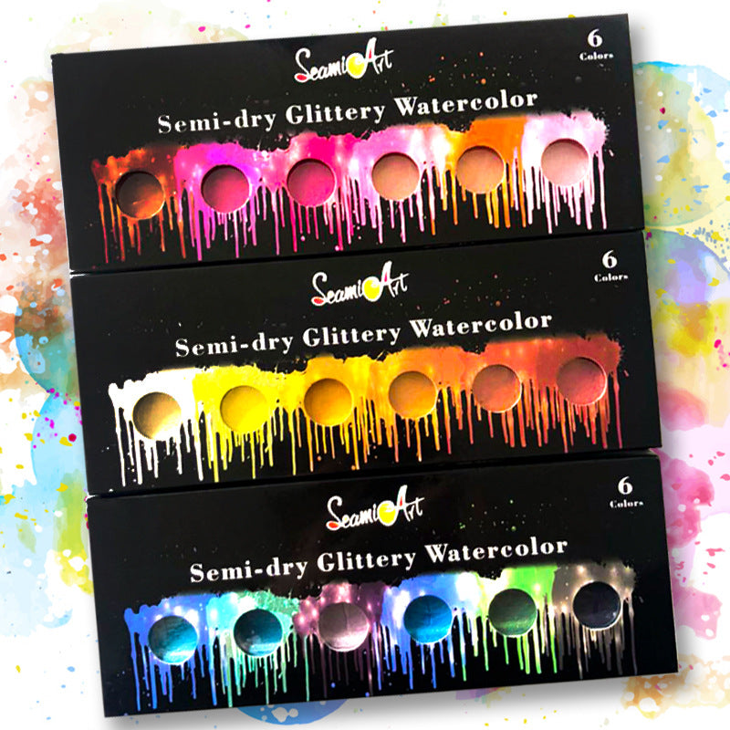 Pearl gouache solid watercolor pigment
