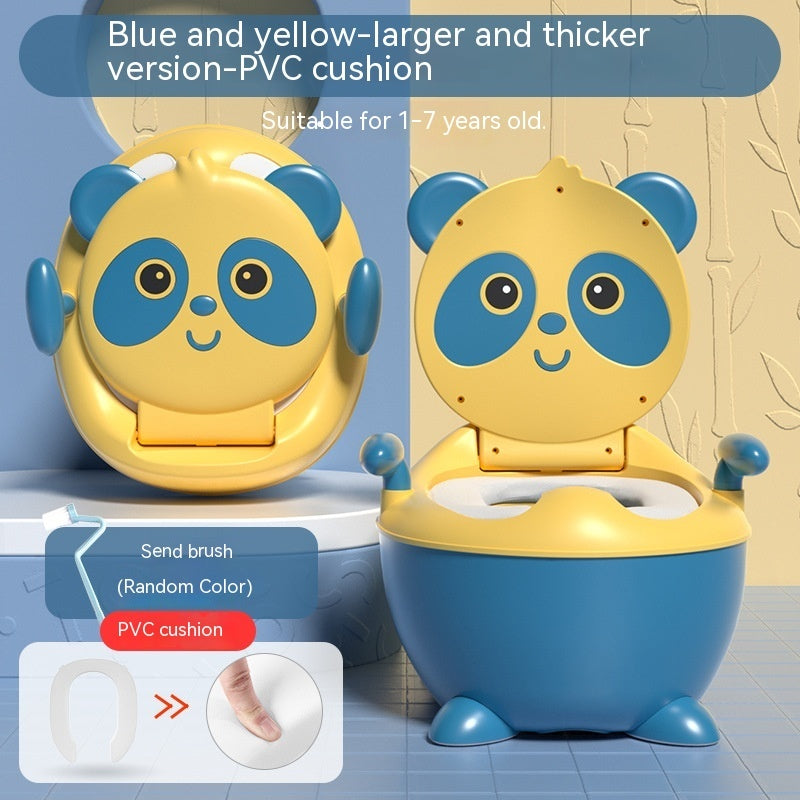Lesser Panda Children's Toilet Baby Urinal PU Soft Cushion Training Basin