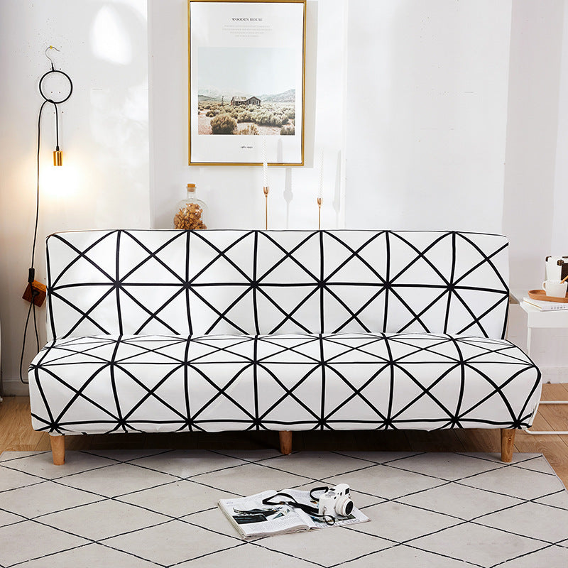 All-Inclusive Stretch Fabric Armless Sofa Towel Sofa Cover