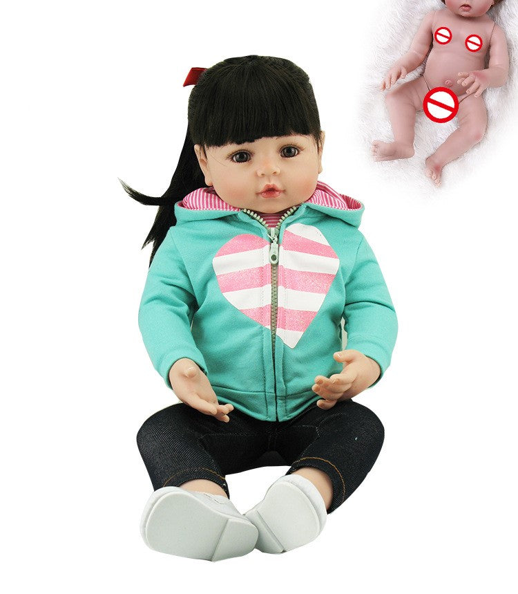 Full glue can enter water simulation baby doll