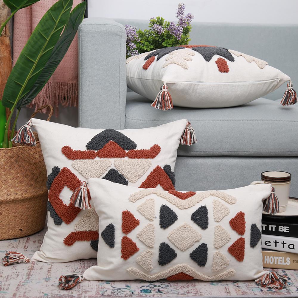 Geometric waist pillow sofa back cushion