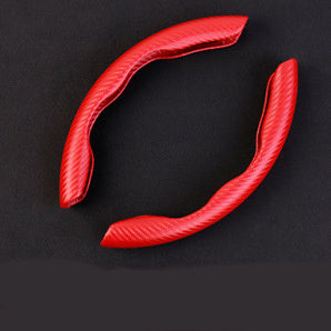 Car Steering Wheel Cover Four Seasons Unisex Sports Carbon Fiber Pattern Ultra-thin Non-slip Power Car Handle Card Cover