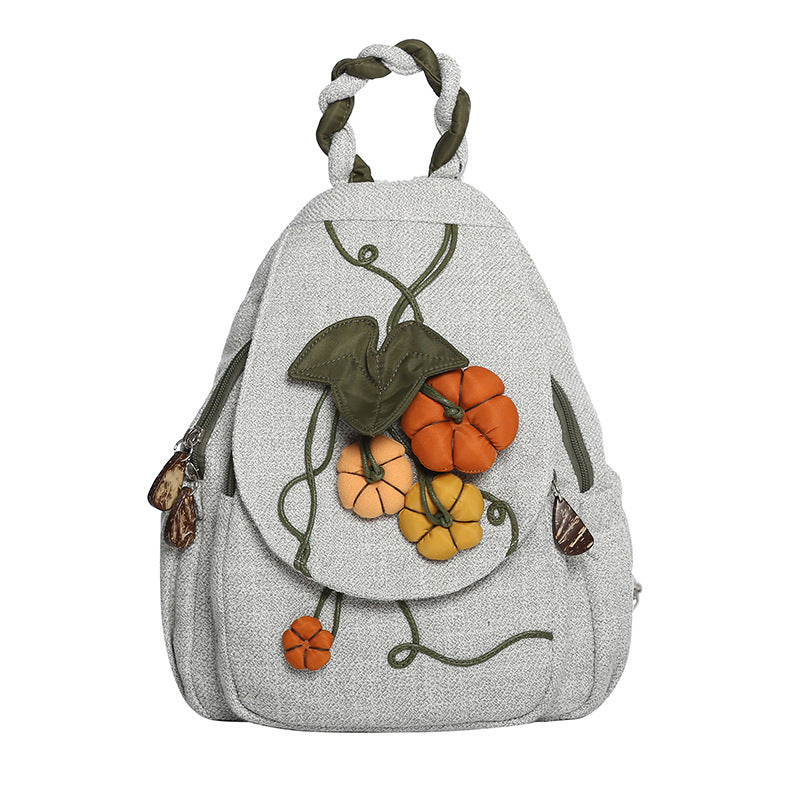 Female art small  travel backpack chest bag
