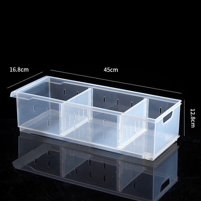 Transparent refrigerator storage box