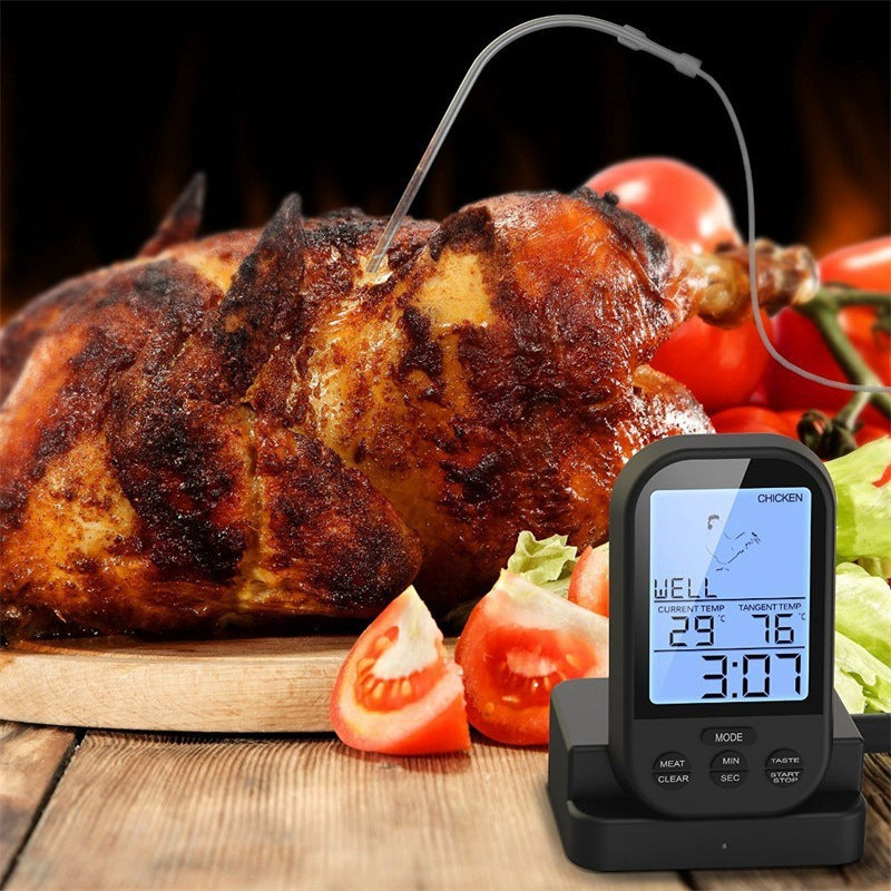 Wireless barbecue thermometer