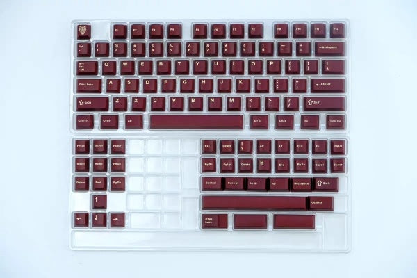 Clavier mécanique à touches noires et dorées