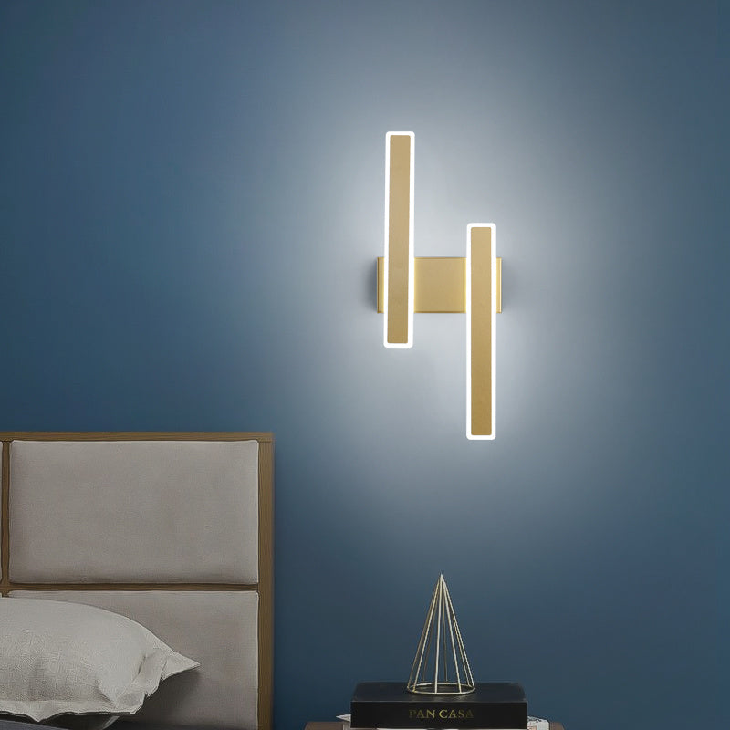 Modern Minimalist Bedroom Double Head Wall Lamp