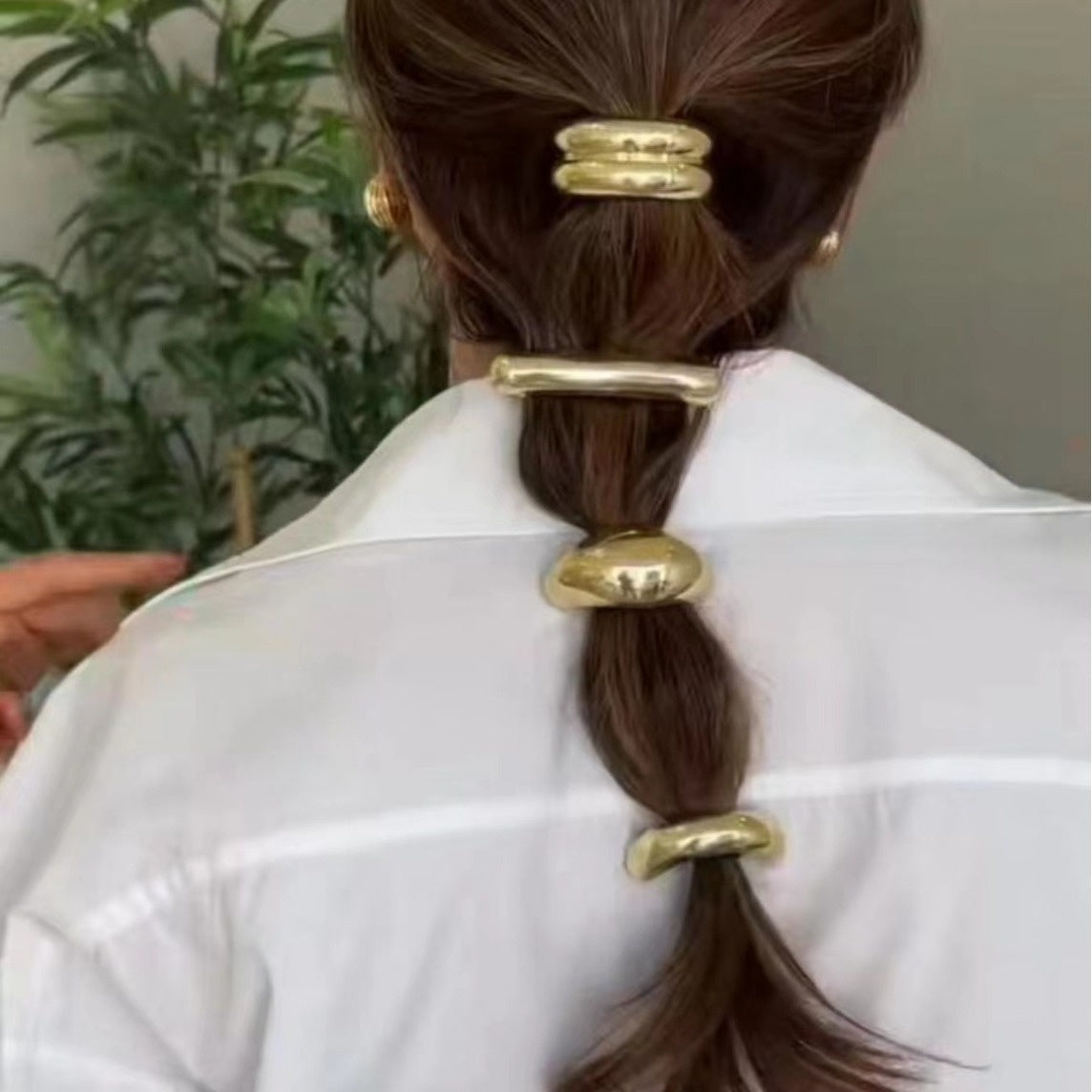 Women's Alloy Ponytail Hair Ring Round Head Rope