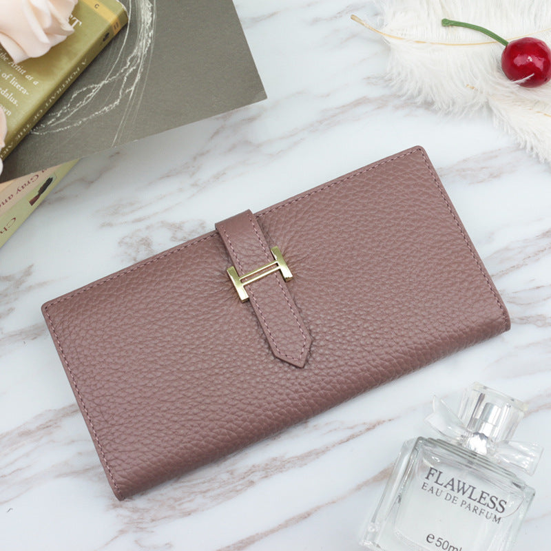 Long wallet with drawstring