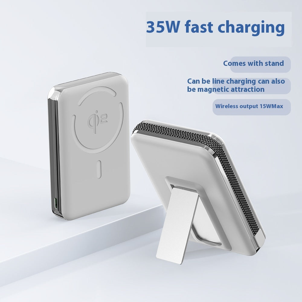 QI2 Magnetic Magsafe Wireless Power Bank Three-in-one Bracket 15W With Cable