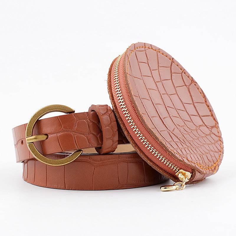 Belt all-match coin purse ladies belt