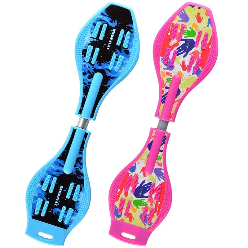 Children's Two-wheel Flash Swing Scooter