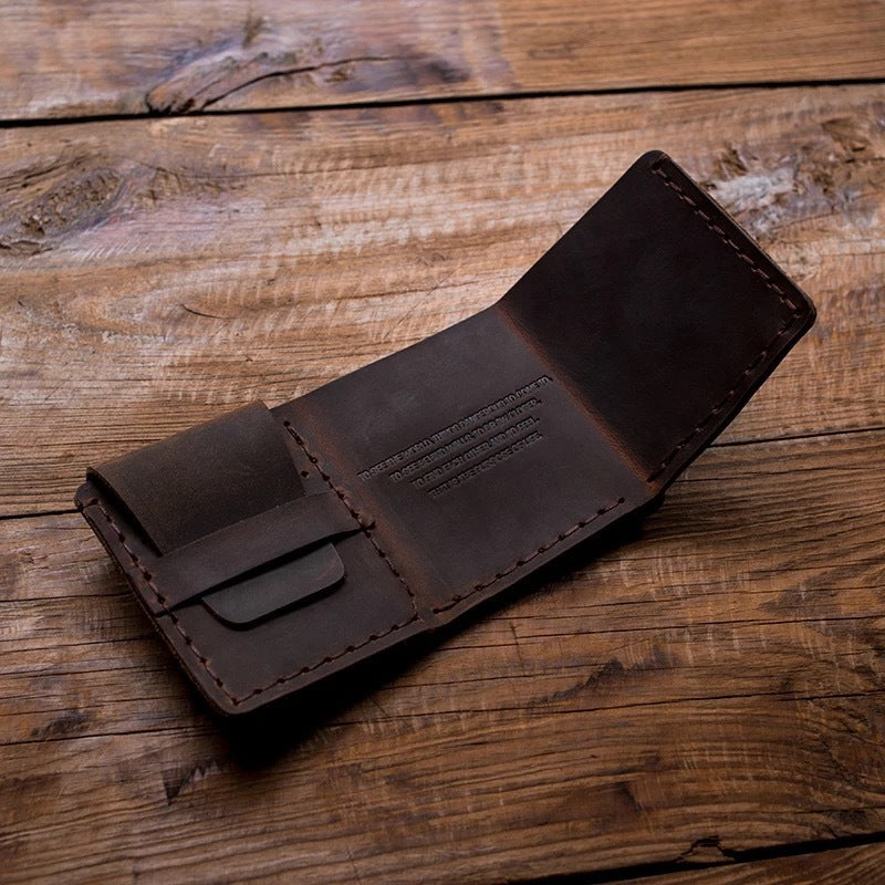 Personalized Retro Day Dreamer Horse Leather Wallet