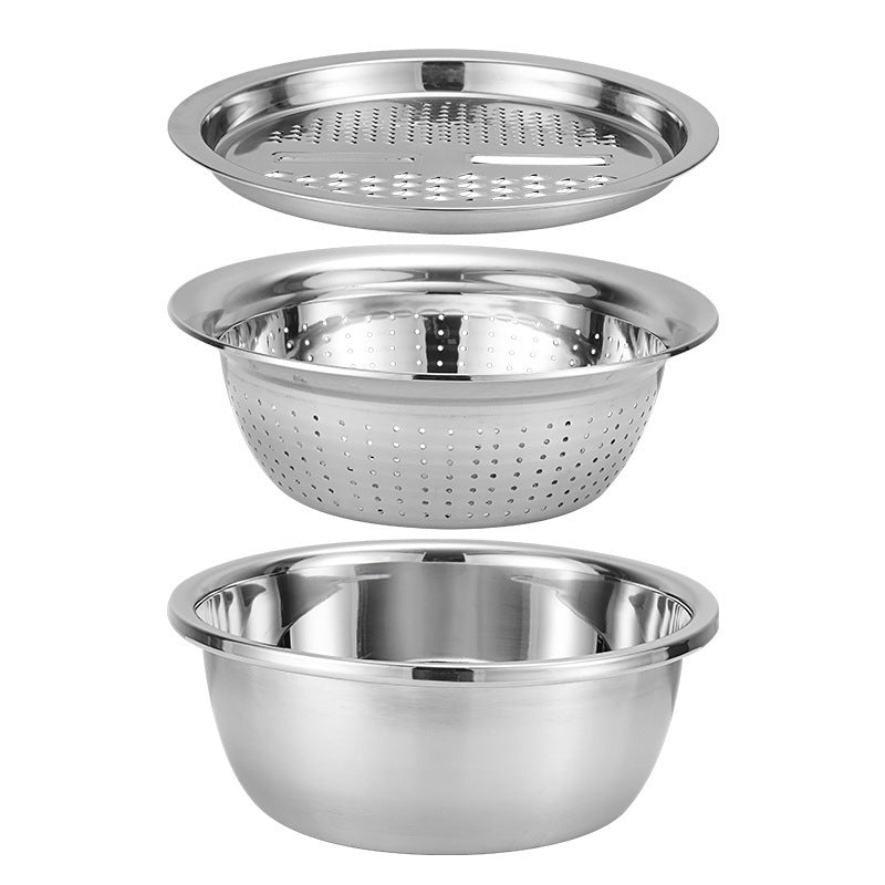 Drain, shred, wash vegetables, stainless steel basin basin