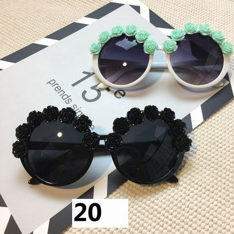 Handmade flower diamond sunglasses