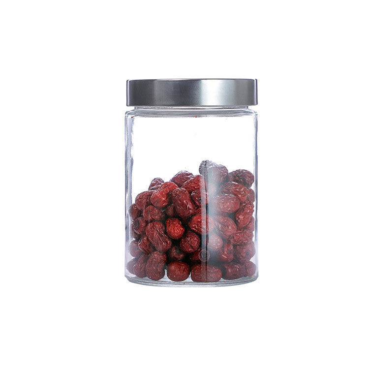Sealed jar of glass bottle