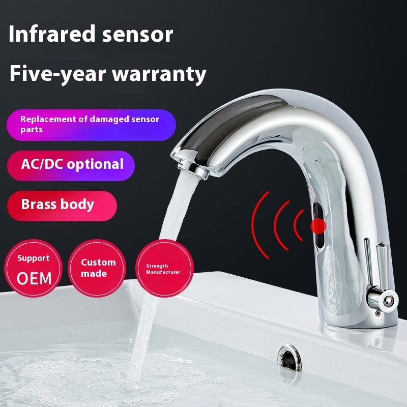 Household Temperature Control Sensor Faucet Hot And Cold Integrated Faucet