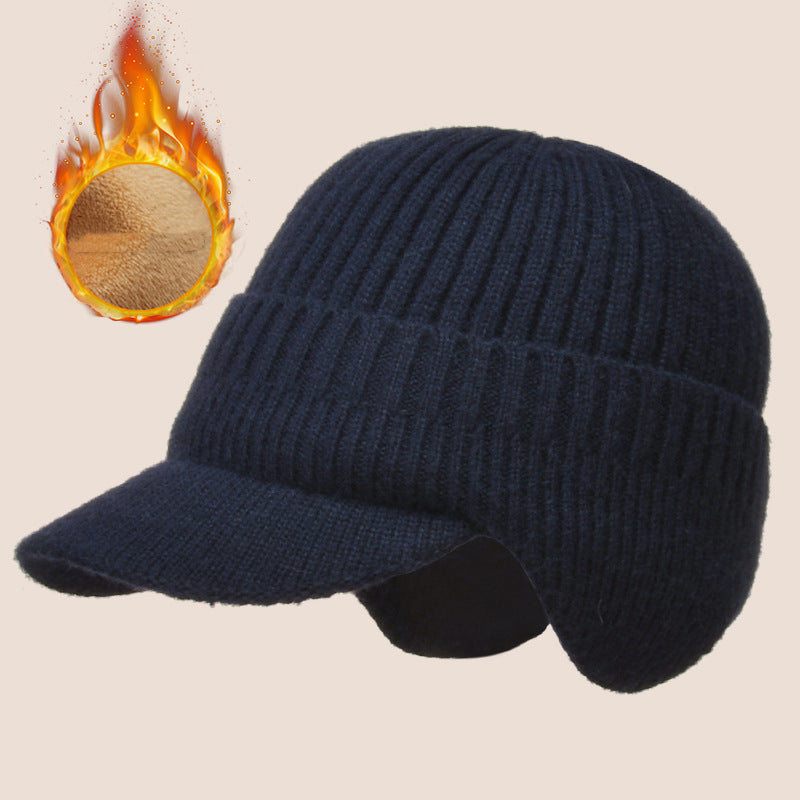Men's Outdoor Warm Ear Protection Knitted Hat