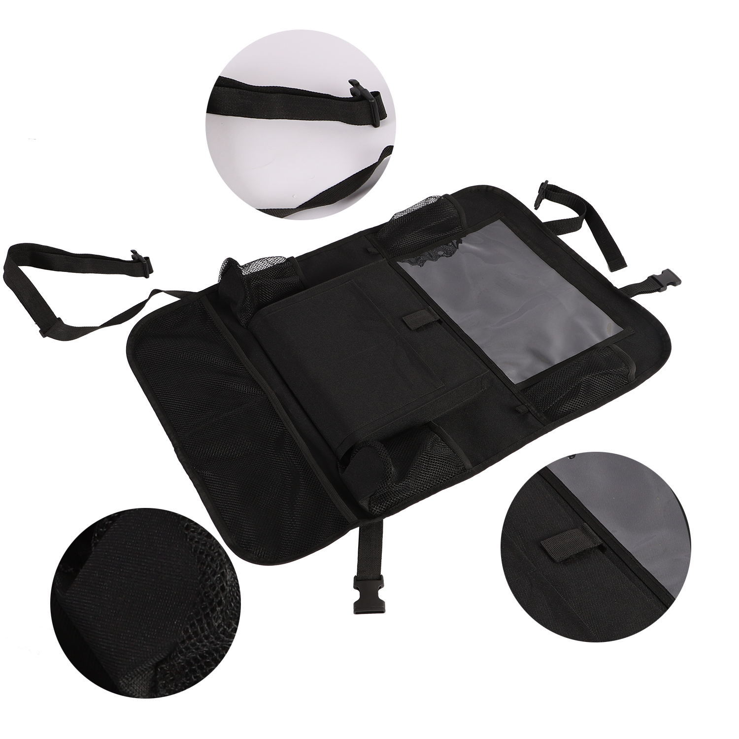 Organisateur multi-poches universel pour voiture, protection de siège, sac de rangement suspendu, pochette de rangement pour téléphone pour voiture, pochette pour dossier de siège de voiture pour enfants