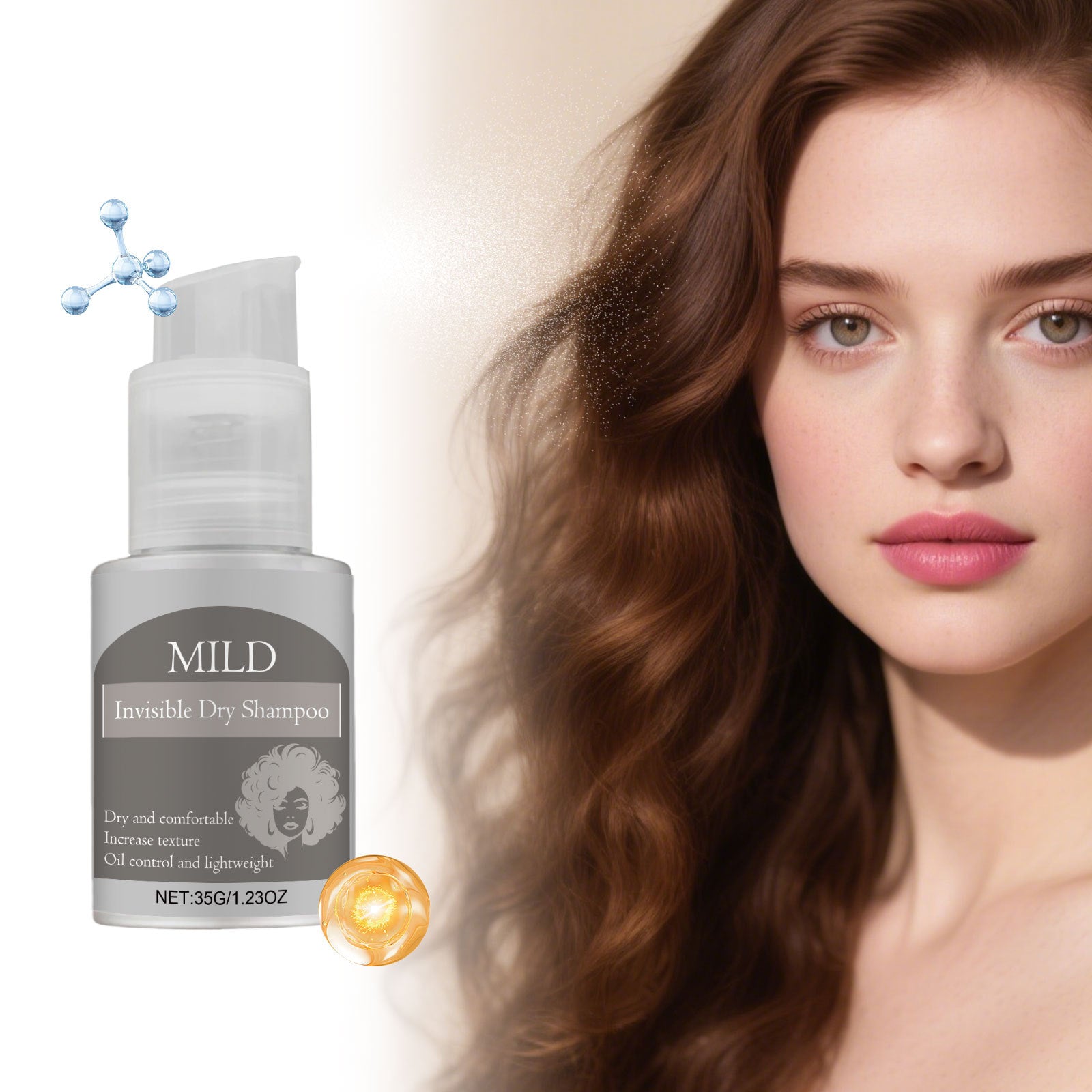 Hair Dry Cleaning Powder Spray