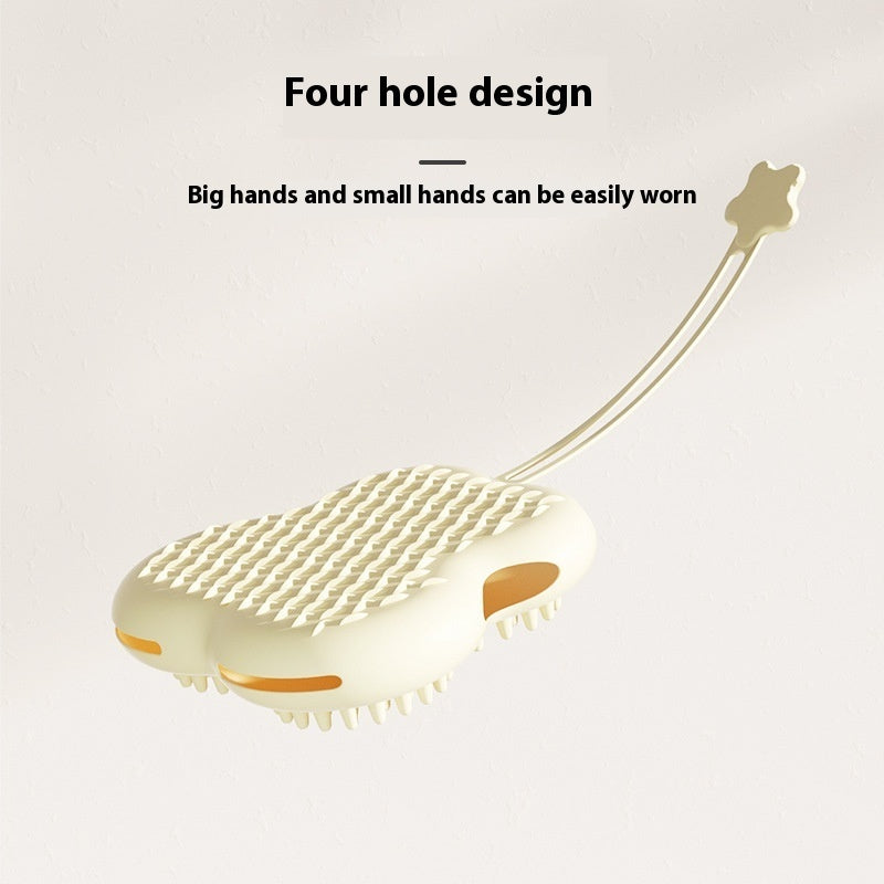 Pet Silicone Cat Petting Gloves Bath Brush