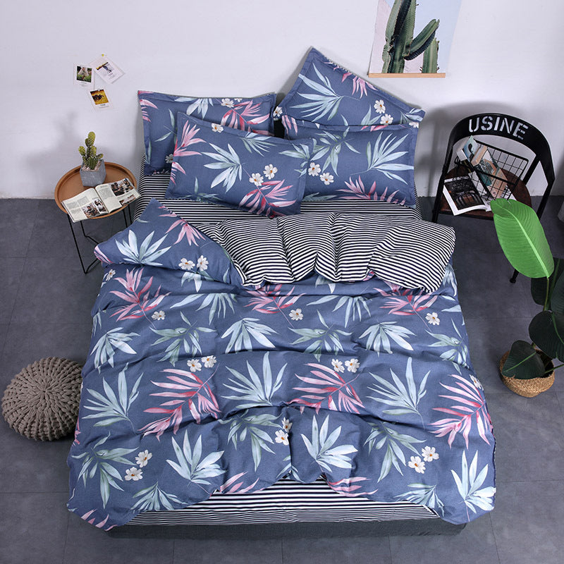 Aloe Vera Cotton Four-piece Summer New Student Dormitory Bedding