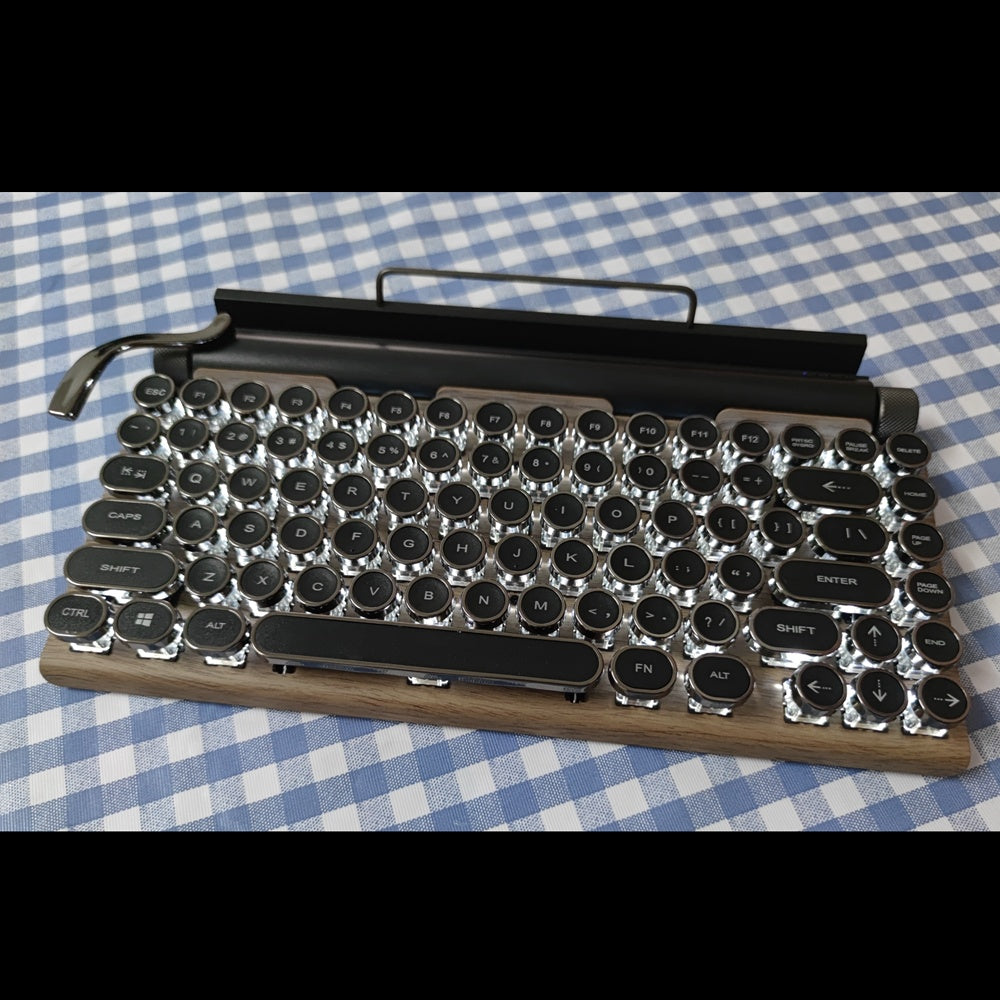 Wireless Bluetooth Lipstick Steampunk Mechanical Keyboard