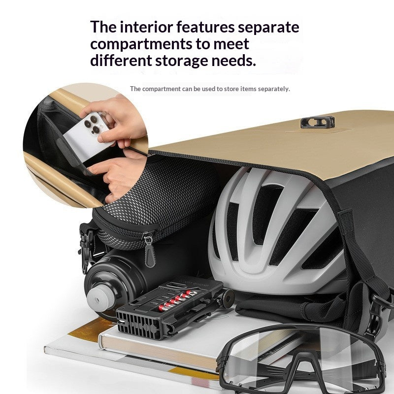 Western Rider Bicycle Rack Pannier, Waterproof Rear Seat Bag With Quick-release Buckles, Rack Pannier For Sichuan-Tibet Cycling Gear