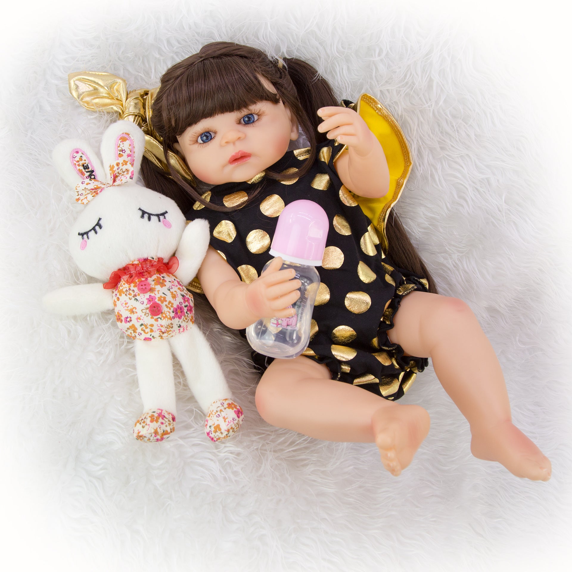 Full Silicone Reborn Doll Girl Simulation Baby