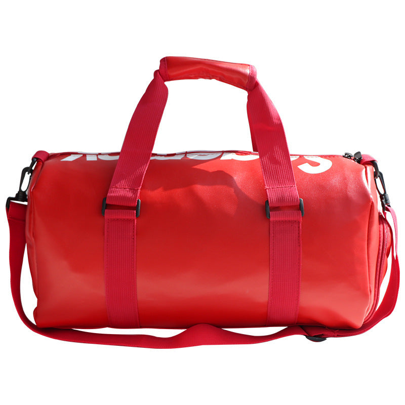Sac de voyage en cuir synthétique grande capacité bandoulière sport