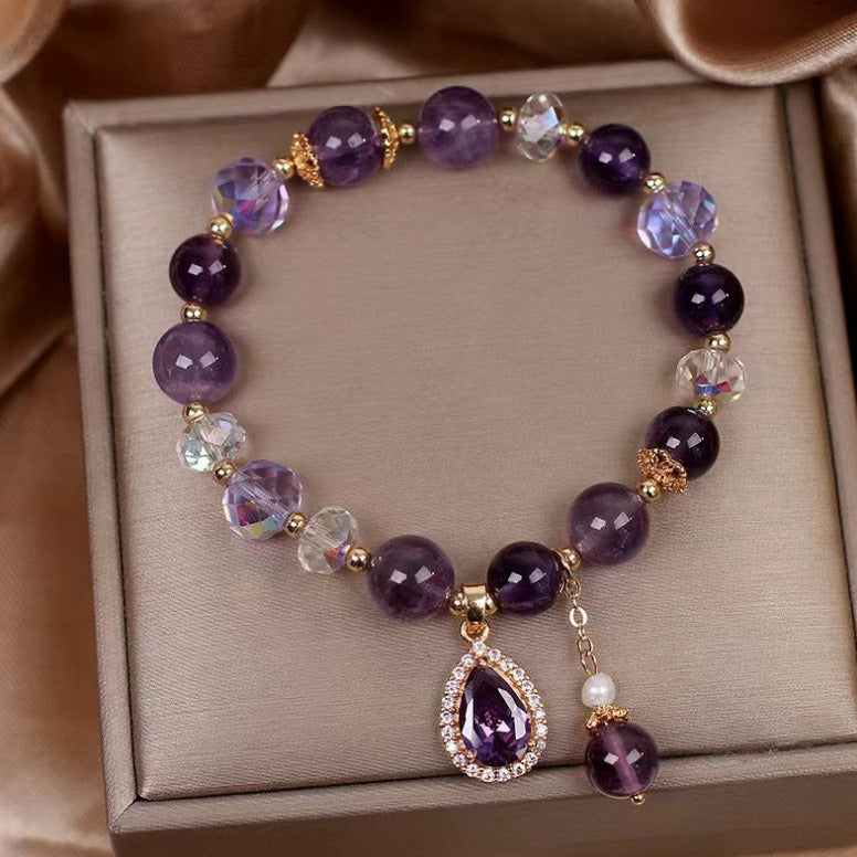 Natural Expensive Amethyst Bracelet For Women