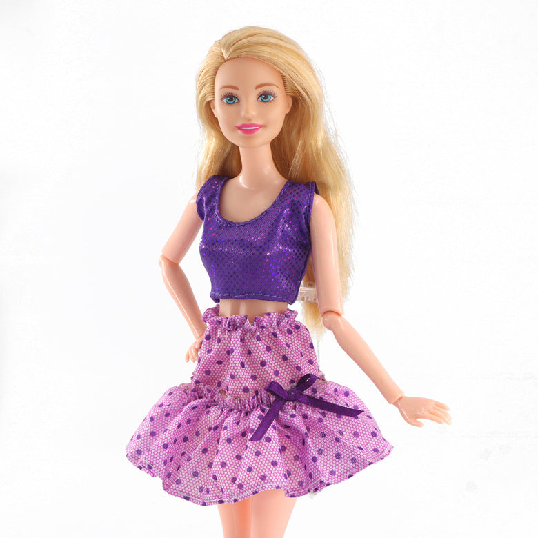 Girl Play House Toy 30cm Doll Dress Up