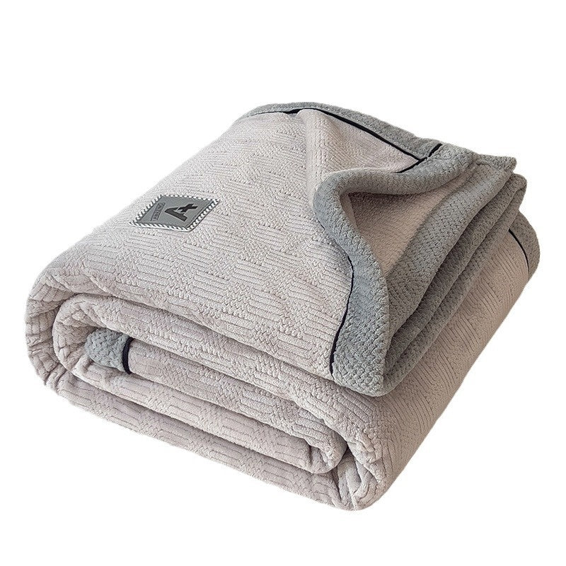 Maternal And Child Grade Knitted Blanket Milk Velvet Blanket Coral Fleece Air-conditioning Blanket