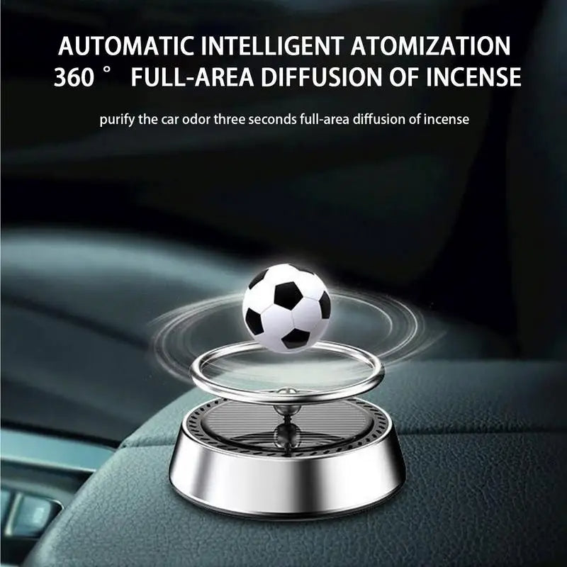 Car Aromatherapy Light Sense Rotating Football Spirit Hanging Car