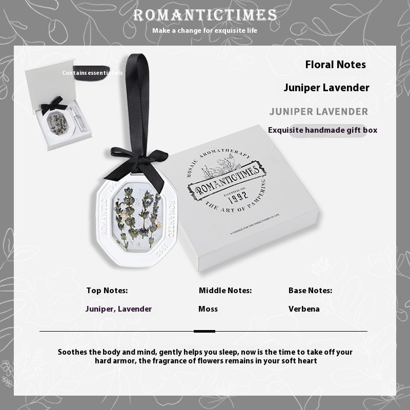 Fashion Personalized Car Aromatherapy Sheet Pendant