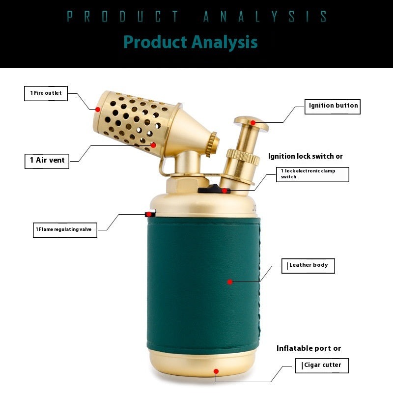 Windproof High Temperature Direct Punch Gas Lighters