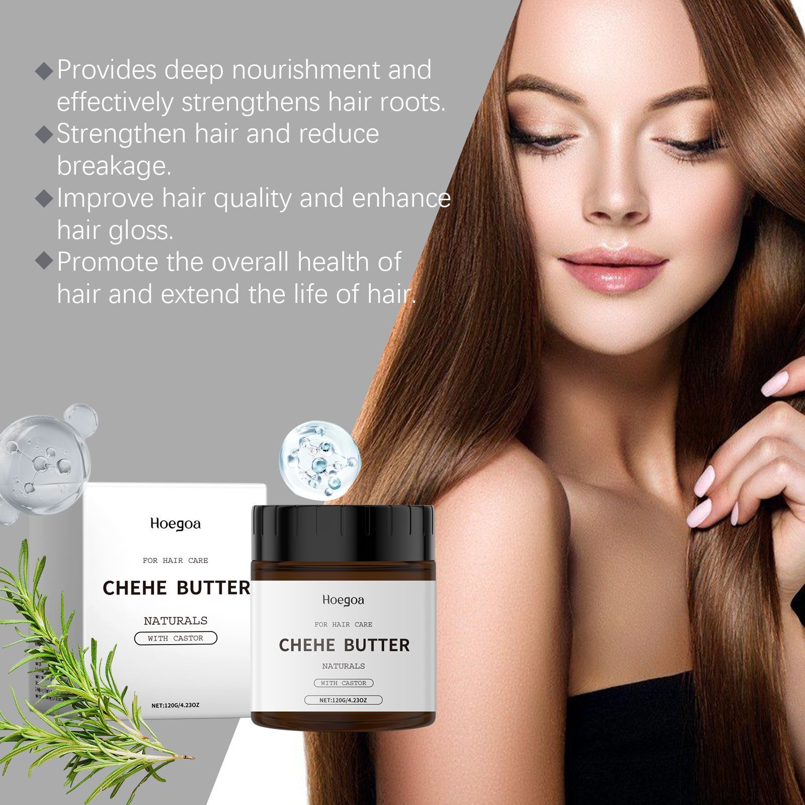 Masque Capillaire à l'Huile de Ricin Soin Nourrissant