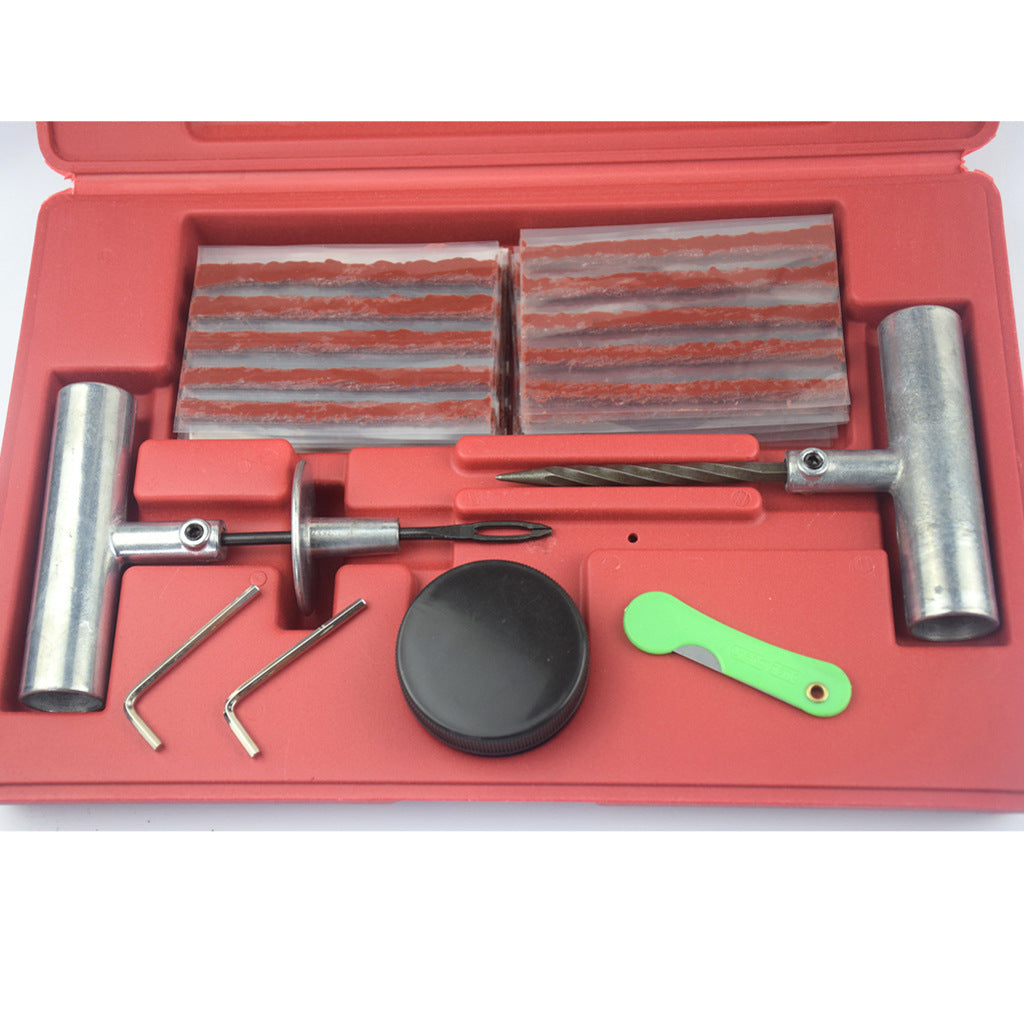 57pc Tire Repair Kit DIY Flat Tire Repair Car Truck Motorcycle Home Plug Patch
