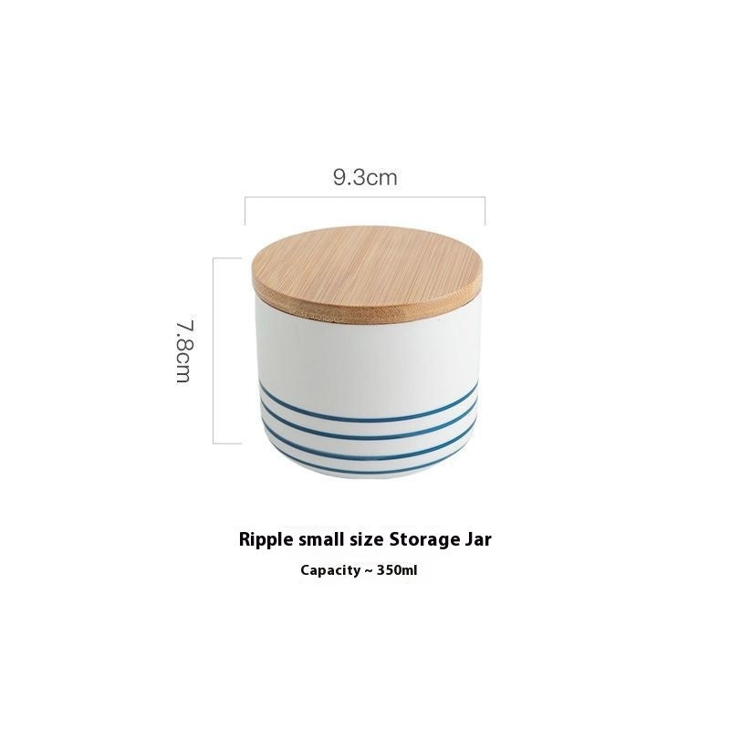 Sealed Jar Ceramic With Lid Kitchen Storage Cereals Food Storage Jar