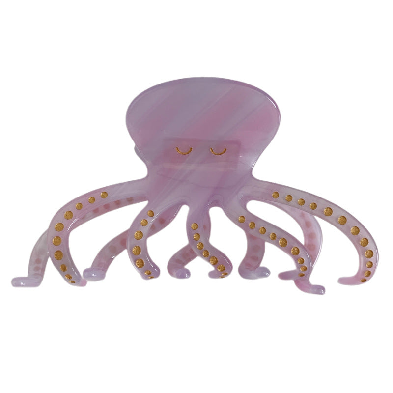 Summer New Marine Series Starfish Octopus Acetate Grip Shark Clip