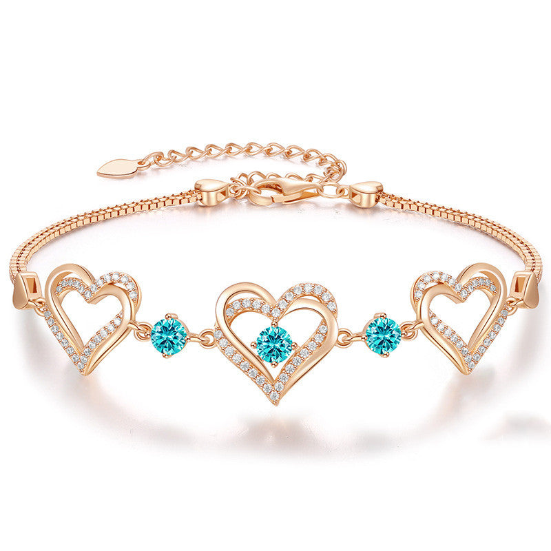 Twelve Birthday Crystal Bracelet Fashion Personality Hand Jewelry